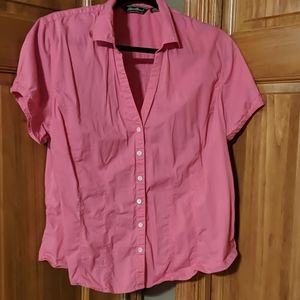 Eddie Bauer XL Pink Camp Shirt short sleeve